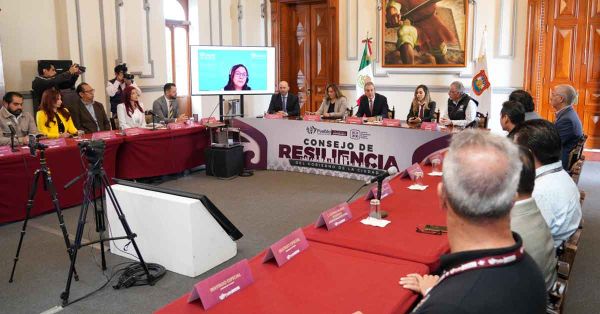 Instala la capital de Puebla el primer Consejo de Resiliencia