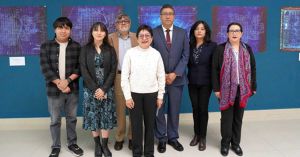 Apertura Lilia Cedillo la exposición "La memoria azul de Puebla"
