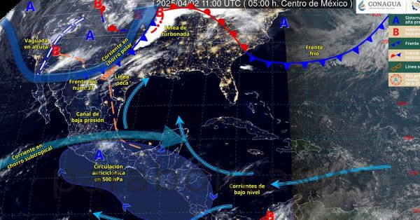 Pronostica SMN vientos fuertes con tolvaneras en el Norte de México