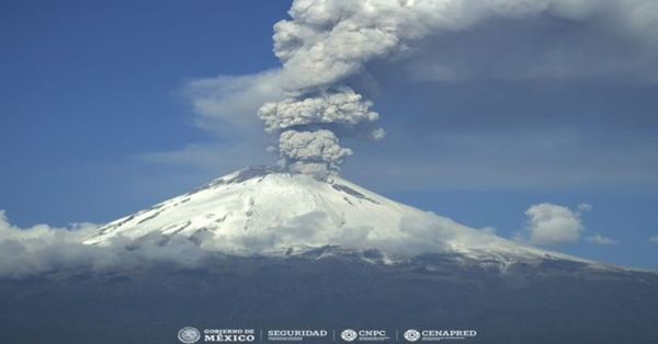 Amanece tranquilo el Popocatépetl, emite 22 exhalaciones