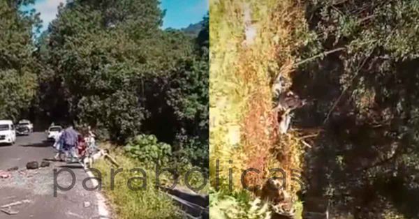 Cae a un barranco autobús de Futura en Huauchinango