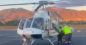 Trasladan a mujer embarazada vía aérea de Tehuacán a Puebla