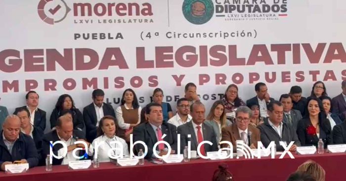Presentan Diputados federales de Morena su agenda legislativa en Puebla