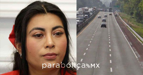 Ponchan llantas a la diputada Nora Merino en la autopista México-Puebla