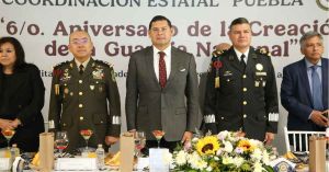 Participa Alejandro Armenta en sexto aniversario de la Guardia Nacional