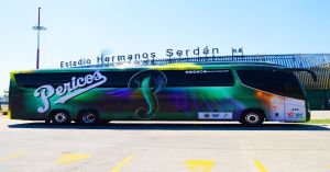 Presentan el nuevo transporte de los Pericos de Puebla