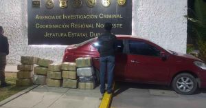 Detiene FGR a un hombre con 17 paquetes de marihuana en Durango