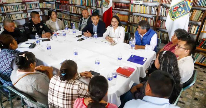 Reafirma Tonantzin Fernández compromiso con la seguridad en San Agustín Calvario