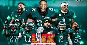 Rompen Eagles supremac&iacute;a de los Chiefs en el Superbowl LIX