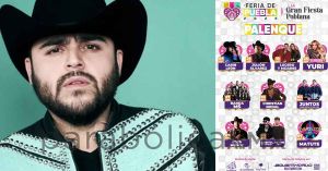 Tumban a Gerardo Ortiz del Palenque de la Feria de Puebla