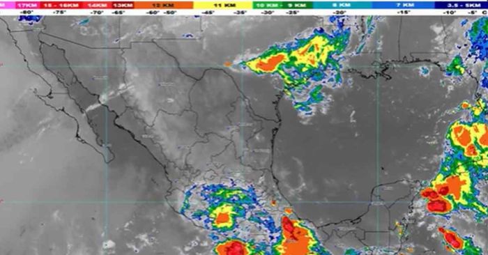 Prevé SMN lluvias intensas en Puebla, Oaxaca, Chiapas y cinco estados más