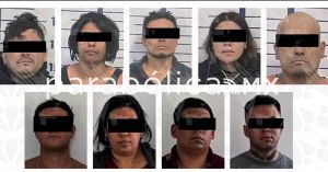 Captura FGE a 9 personas con armas, cartuchos, droga y efectivo; 4 en Lomas de Angelópolis