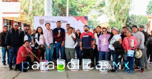 Se suman autoridades de Huejotzingo a las faenas comunitarias