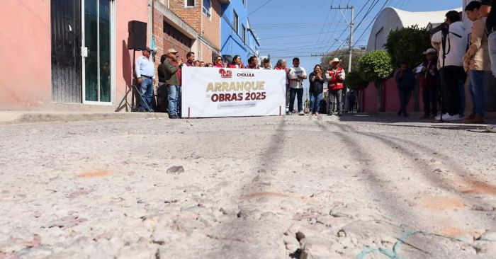 Rehabilita Tonantzin Fern&aacute;ndez vialidades olvidadas de San Pedro Cholula