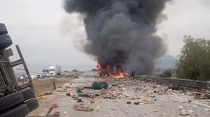 Se registra un fuerte accidente en el Arco Norte