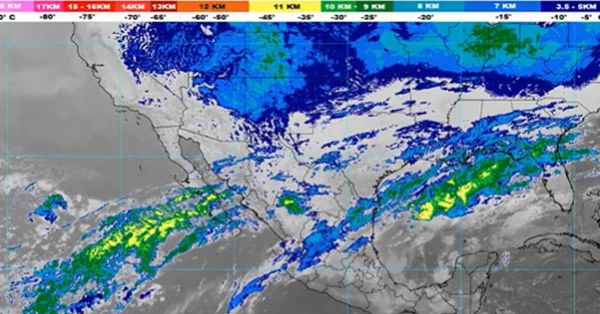 Se pronostican lluvias muy fuertes en regiones de Veracruz, Oaxaca, Tabasco y Chiapas