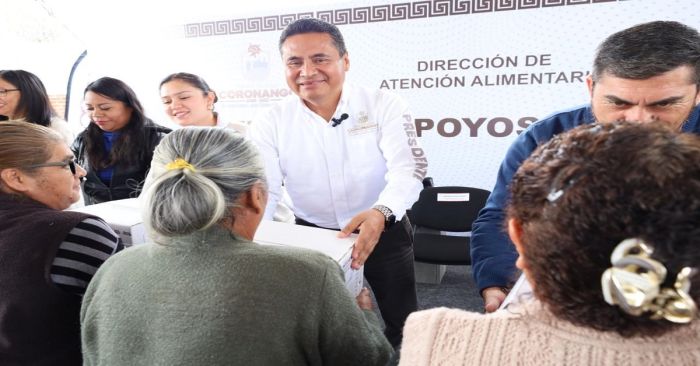 Entregan SEDIF y DIF Municipal m&aacute;s de mil apoyos alimentarios en Coronango