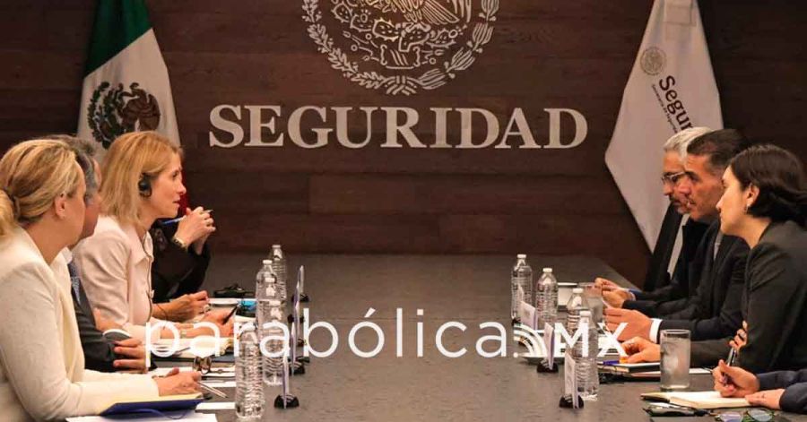 Buscan Harfuch y Kallas fortalecer la cooperaci&oacute;n internacional en seguridad