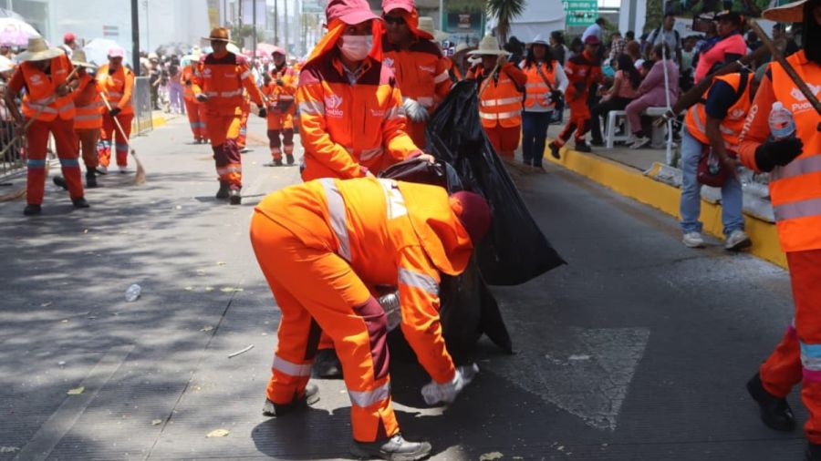 Garantiza Gobierno de Pepe Chedraui limpieza en desfile del 5 de mayo
