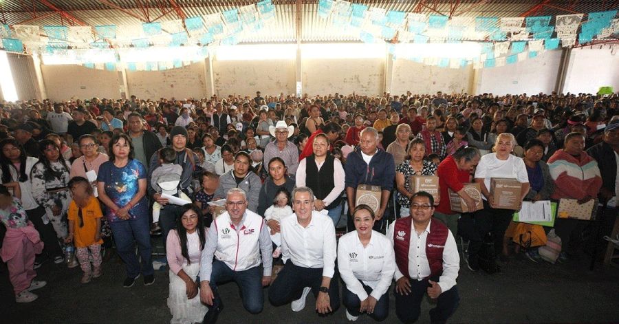 Lleva Pepe Chedraui seguridad alimentaria a habitantes de San Pablo Xochimehuacan