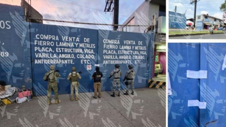 Catea FGE inmueble en la capital; hallan cable robado de Telmex
