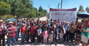 Resalta Tonantzin Fern&aacute;ndez: "Hoy, ninguna junta auxiliar de San Pedro Cholula se queda atr&aacute;s"