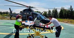 Activa Gobierno ambulancia a&eacute;rea para un menor de 13 a&ntilde;os desde Huauchinango