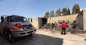Se registra incendio en vivienda de colonia Jorge Murad Macluf
