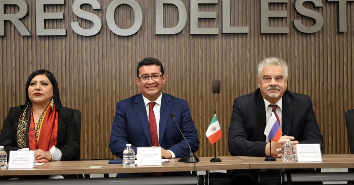 Conmemora Congreso del Estado 135 a&ntilde;os de relaciones diplom&aacute;ticas entre M&eacute;xico y Rusia