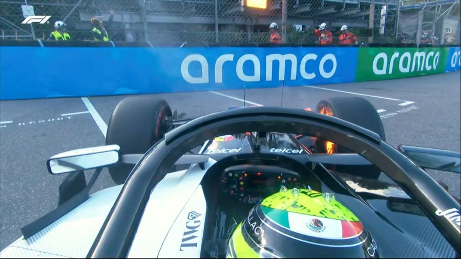 Sufre &ldquo;Checo&rdquo;: se le incendian los frenos en el Gran Premio de M&oacute;naco