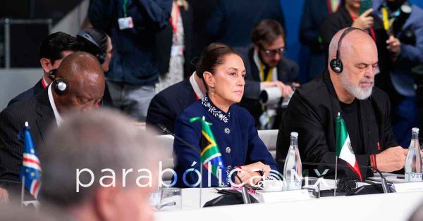 &ldquo;Soy una mujer de paz y mi naci&oacute;n ama la libertad": Sheinbaum en la Cumbre Progresista