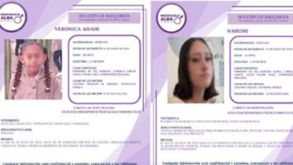 Activa FGE Protocolo Alba y localiza con vida a ni&ntilde;a y adolescente