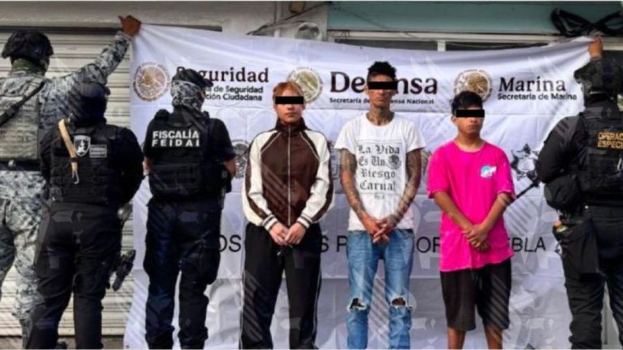 Aseguran inmueble, droga y capturan a tres personas en Momoxpan