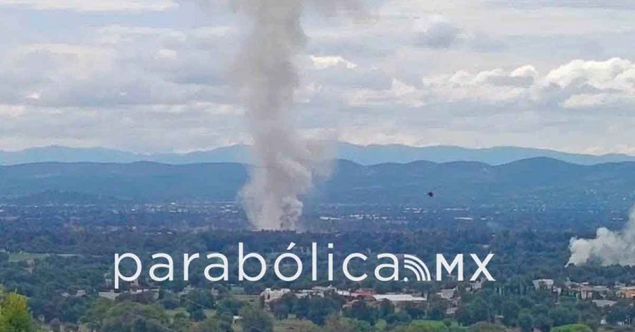 Deja dos lesionados explosi&oacute;n de taller clandestino de pirotecnia en Santo Tom&aacute;s Hueyotlipan