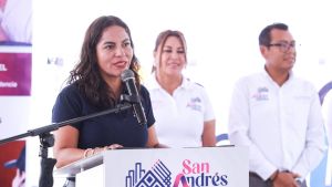 Realiza Lupita Cuautle Jornada de Proximidad Social en San Andr&eacute;s