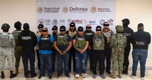 Detenidos en Tecamachalco 9 presuntos integrantes de "La Barredora"; ser&iacute;an de otros estados
