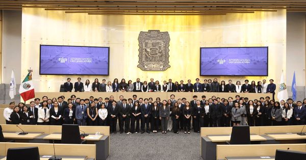 Abre Congreso del Estado sus puertas para que estudiantes realicen Modelo de Naciones Unidas