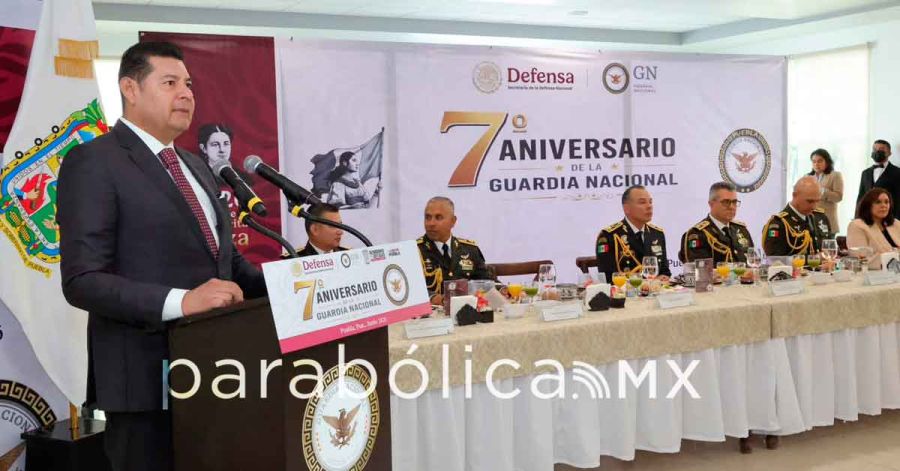 Reconoce Armenta disciplina, profesionalismo y cercan&iacute;a de la GN en su s&eacute;ptimo aniversario