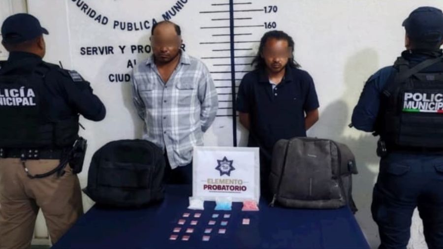 Detienen en Cholula a probables responsables de delitos contra la salud