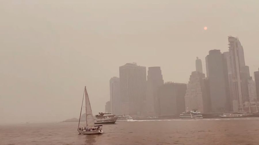 Incendios colman de humo Canad&aacute; y gran parte de Estados Unidos