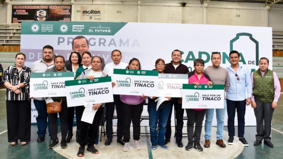Beneficia Gobierno de Texmelucan a 500 hogares con entrega de tinacos
