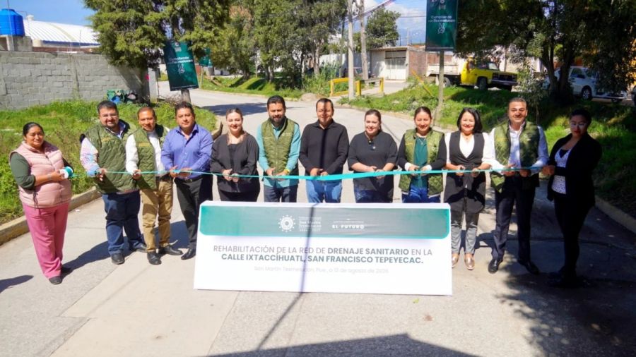 Encabeza alcalde rehabilitaci&oacute;n de drenaje en Tepeyecac