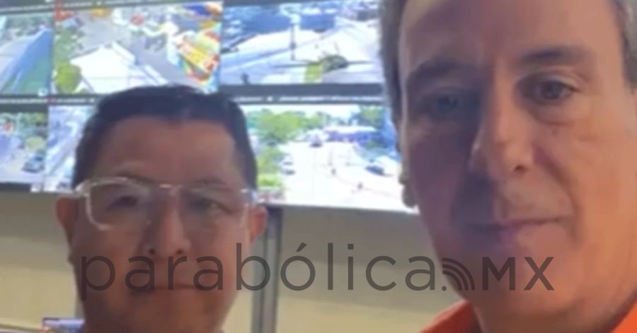 Supervisa Pepe Chedraui c&aacute;maras de vigilancia en la Feria de Puebla