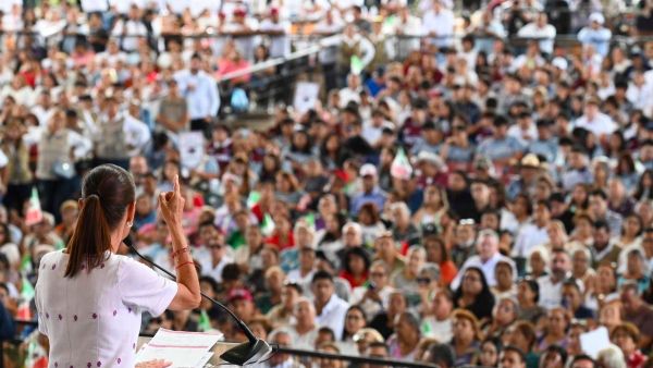 Arropan 152 mil personas a Sheinbaum en sus informes