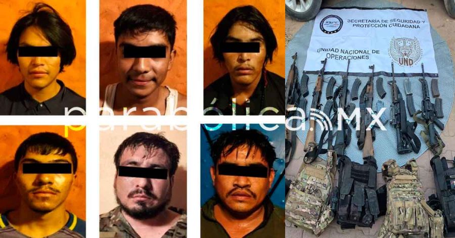 Detiene SSPC a ocho personas y aseguran armamento en Mazatl&aacute;n