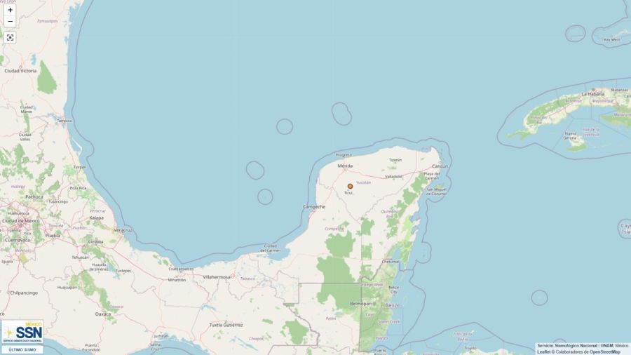 Movimiento tel&uacute;rico remece la Pen&iacute;nsula de Yucat&aacute;n