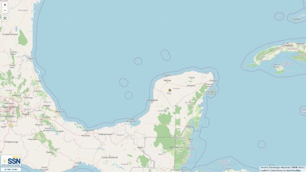 Movimiento tel&uacute;rico remece la Pen&iacute;nsula de Yucat&aacute;n