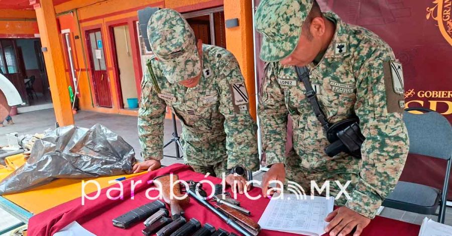 Realizan Segob y Defensa la jornada de Canje de Armas en el municipio de Esperanza