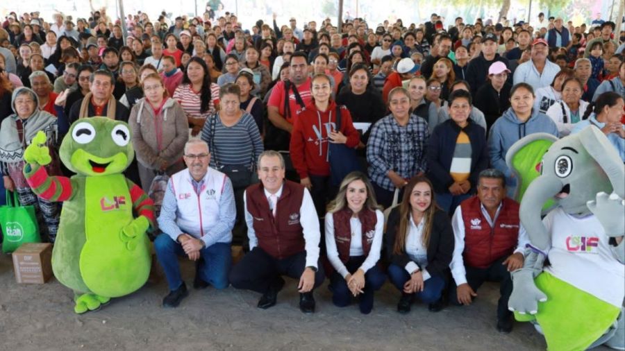 Otorga DIF 9 mil despensas a familias de La Presa Guadalupe Hidalgo