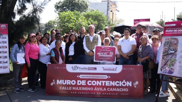 Inicia construcci&oacute;n del muro de contenci&oacute;n en San Sebasti&aacute;n de Aparicio